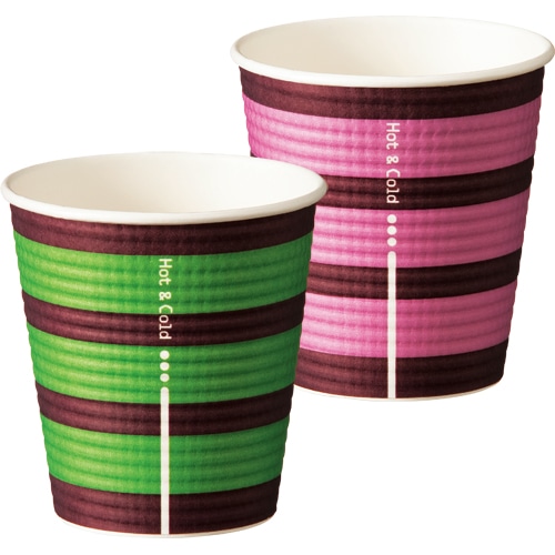 TANOSEE エンボスカップ Bordar 250ml(8オンス) 1パック(50個)