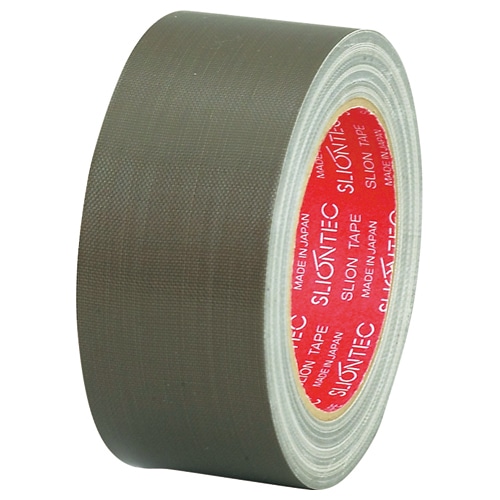 スリオンテック 布粘着テープ No.3390 50mm×25m 厚み約0.23mm オリーブドラブ No.3390-50OL 1巻