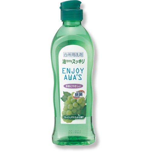 ロケット石鹸 エンジョイアワーズ 台所用洗剤 フレッシュマスカットの香り 本体 250ml 302915 1本