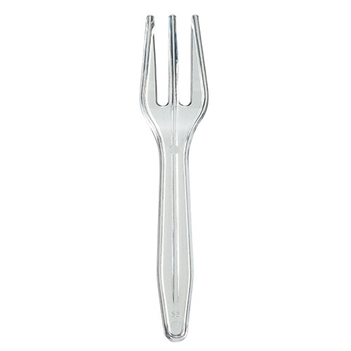 サンナップ ミニフォーク 70mm クリア バラ MF70CLA 1パック(100本)