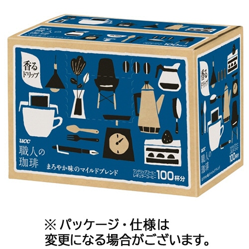 UCC 職人の珈琲 ドリップコーヒー まろやか味のマイルドブレンド 7g 1箱(100袋)