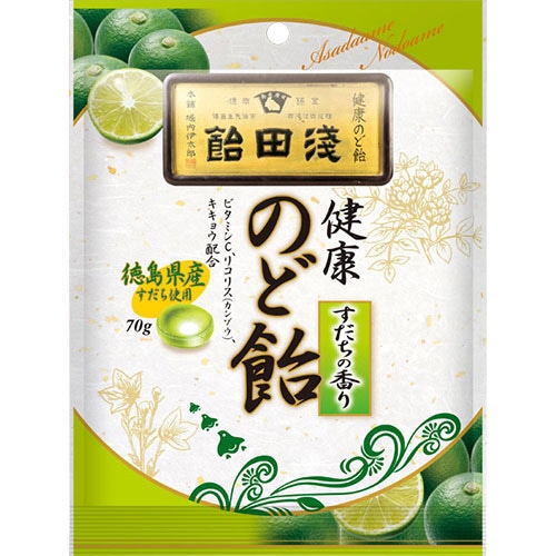 浅田飴 のど飴 すだちの香り 70g 1パック