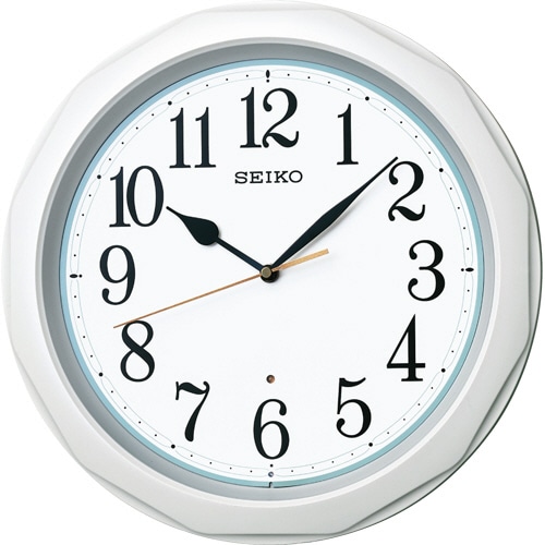 セイコークロック 電波掛時計 白パール塗装 KX812W 1台