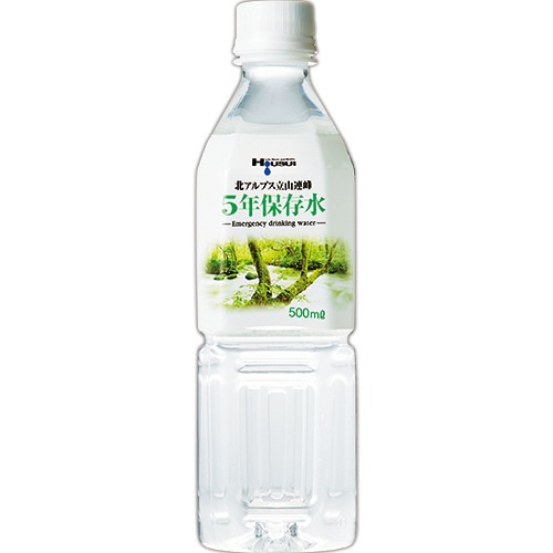 宝水 5年保存水 500mL ペットボトル 1ケース(24本)
