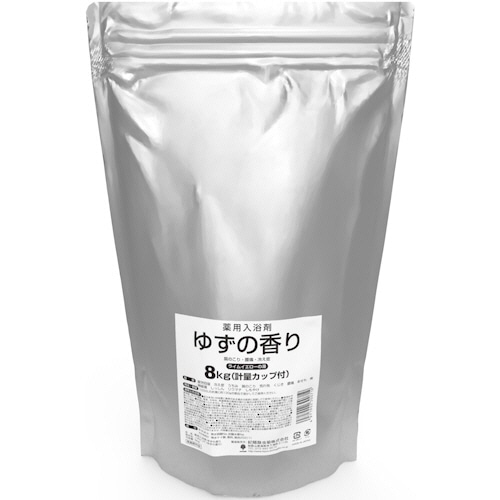 紀陽除虫菊 業務用入浴剤 ゆずの香り 8kg(計量カップ付き) 1パック
