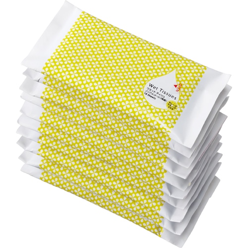 TANOSEE ノンアルコール除菌ウエットティッシュ ポケットタイプ 10枚/個 1パック(10個)