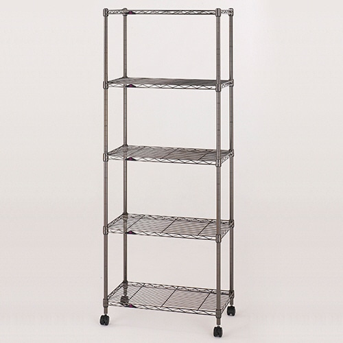 ドウシシャ　ルミナス　ブラックシリーズ　フリーラック　５段　６０Ｗ　ＢＮ１５６０－５　１台