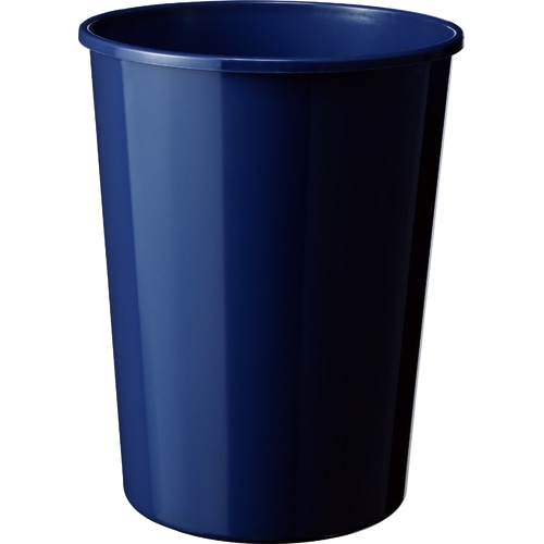 TANOSEE エコダストボックス 丸型 M 14.1L ダークブルー 1個