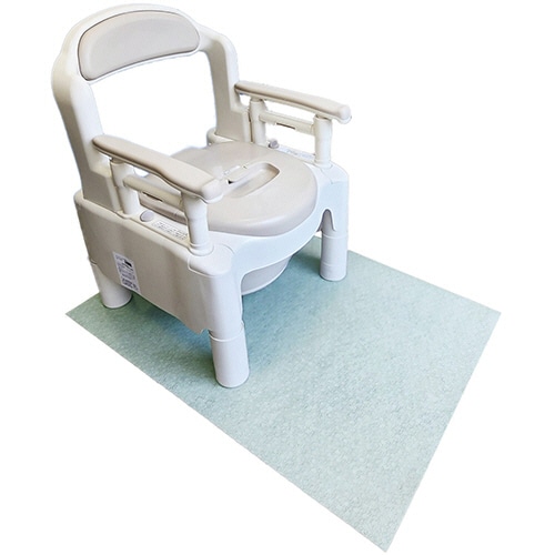 東京メディカル ポータブルトイレ用マット 約1000×700mm 山葵色(わさび) KG-1070 1パック(5枚)