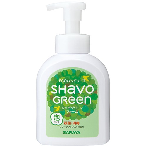 サラヤ シャボグリーンフォーム 本体 500ml ポンプ付 1個