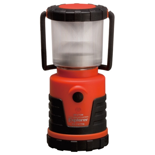 ジェントス LEDランタン エクスプローラー 単3形4本付 100Lm 防滴仕様 EX-1977IS 1台