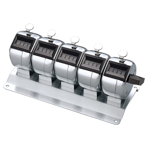 コクヨ 数取器 4桁 5連式 CL-205 1個