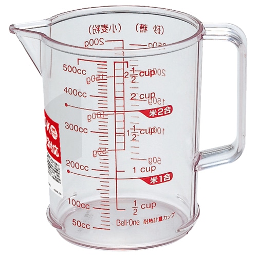 アスベル 耐熱計量カップ R-500 520mL 1個