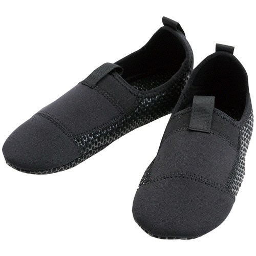 徳武産業　はたラクルームシューズ　ＦＵＮ　ＢＡＲＥＬ（フンバレル）　ブラック　Ｌ（２３．５－２４．５ｃｍ）　４６１１－Ｌ　１足