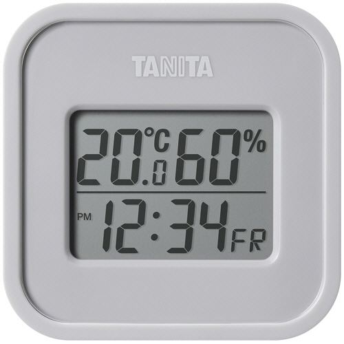 タニタ　デジタル温湿度計　ウォームグレー　ＴＴ－５８８－ＧＹ　１個