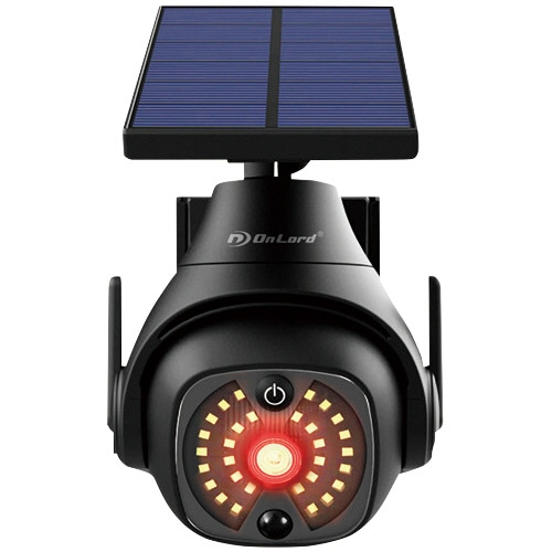 オンスクエア　オンロード　ソーラー充電式　ＰＴＺ型　防犯センサーライト　ブラック　ＯＬ－３４０Ｂ　１台