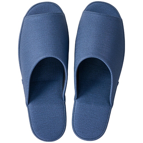 ハピラ 生地調ビニールコンフォートスリッパ ラスター ブルー TFB008-BL 1足