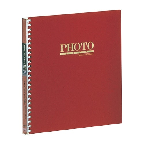 ナカバヤシ アルバムライトフォート15R 四ツ切サイズ 赤 アL-JHO-91-R 1冊