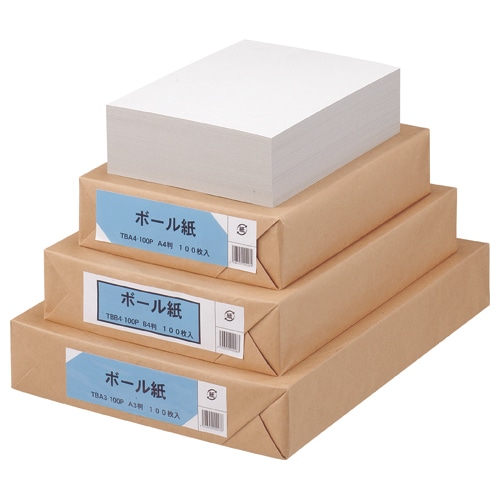 TANOSEE ボール紙 B4 1パック(100枚)