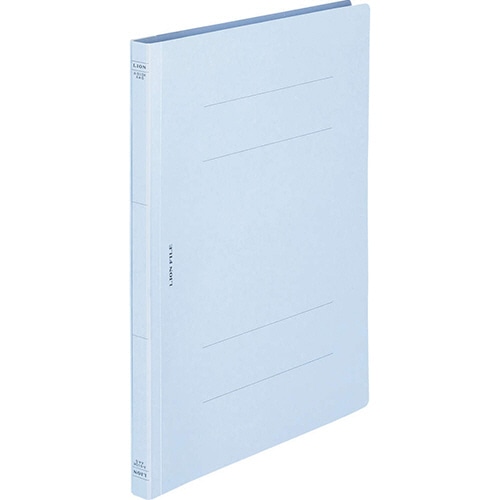 ライオン事務器 フラットファイル(環境) 樹脂押え具 A4タテ 150枚収容 背幅18mm ライトブルー A-510KA4S 1冊