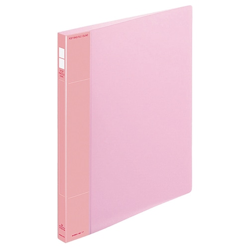 コクヨ ポップリングファイル(スリム) A4タテ 2穴 100枚収容 10mmとじ 背幅21mm ピンク フ-PS410NP 1冊