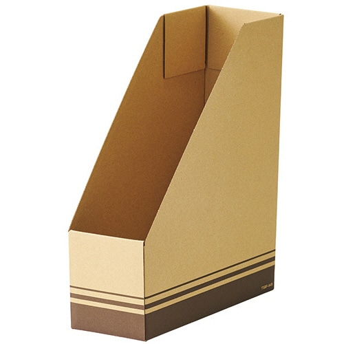 TANOSEE ボックスファイル(ナチュラル) A4タテ 背幅100mm 1パック(5冊)
