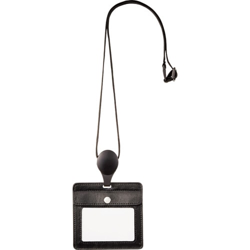 アスカ IDカードホルダー オープンポケットタイプ ブラック ID02BK 1個