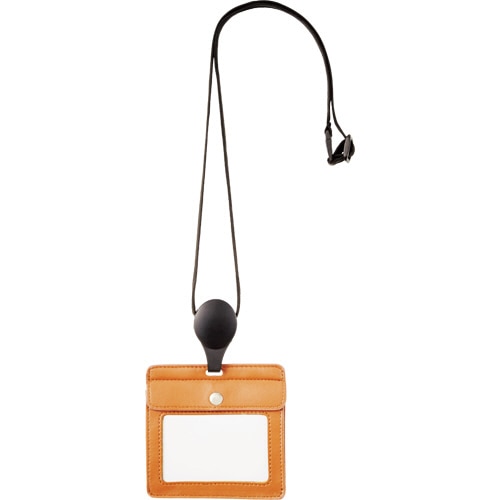 アスカ IDカードホルダー オープンポケットタイプ ブラウン ID02BR 1個