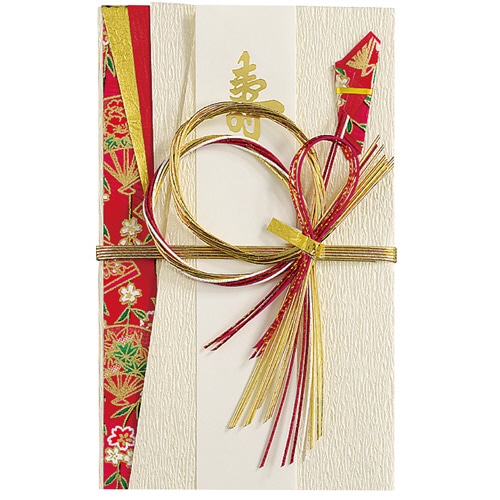 マルアイ 新金封 えにし 赤 キ-618R 1枚