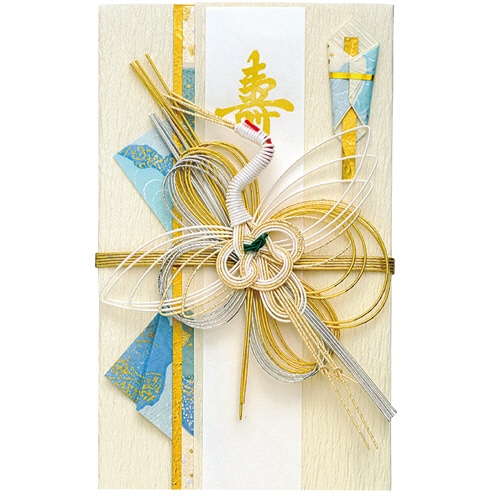 マルアイ 新金封 鶴 ブルー GP-キ14 1枚