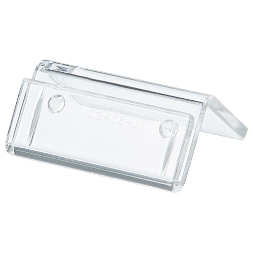 共栄プラスチック 豆カード立 W30×H15mm 透明 L-30-1 1パック(10個)