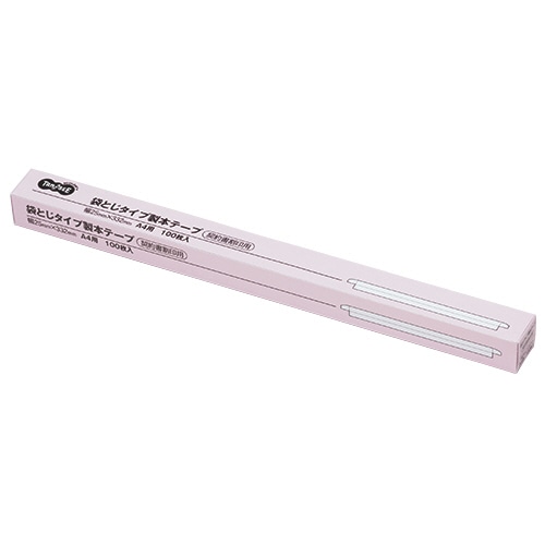 TANOSEE 袋とじ製本テープ 25×332mm 1箱(100枚)