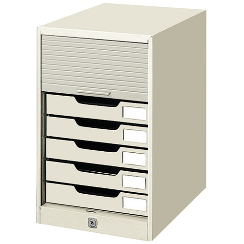 コクヨ シャッターケース A4タテ 7段 ライトグレー SC-7M 1台