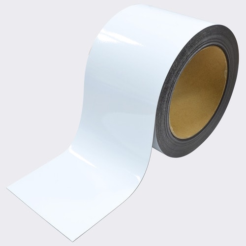 マグエックス マグネットロール 幅100mm×長さ10m×厚さ0.8mm 白ツヤ MSGR-08-100-10-W 1巻