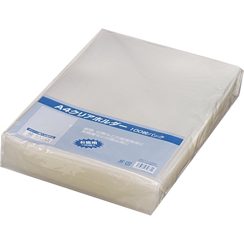 G-Aim クリアホルダー A4 再生PP YG-11-100C 1パック(100枚)