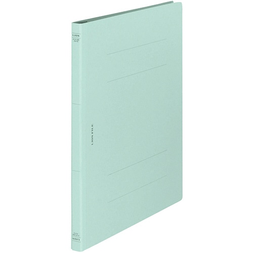 ライオン事務器 フラットファイル(環境) 樹脂押え具 A4タテ 150枚収容 背幅18mm 水 A-518KA4S 1冊