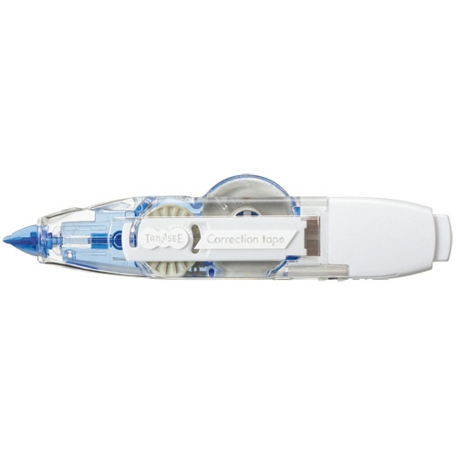 TANOSEE 修正テープ カートリッジタイプ 本体 5.0mm幅×10m 青 1個