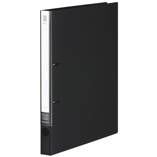 コクヨ リングファイル(NEOS) A4タテ 2穴 180枚収容 リング内径22mm 背幅27mm ブラック フ-NE420ND 1冊