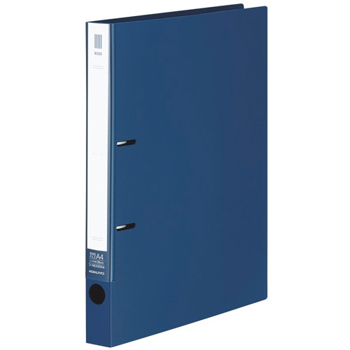 コクヨ リングファイル(NEOS) A4タテ 2穴 220枚収容 リング内径26mm 背幅33mm ネイビー フ-NE430NDB 1冊