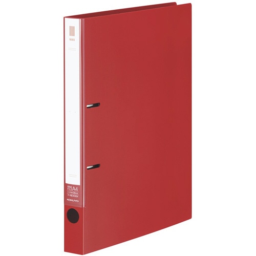 コクヨ リングファイル(NEOS) A4タテ 2穴 220枚収容 リング内径26mm 背幅33mm カーマインレッド フ-NE430NR 1冊
