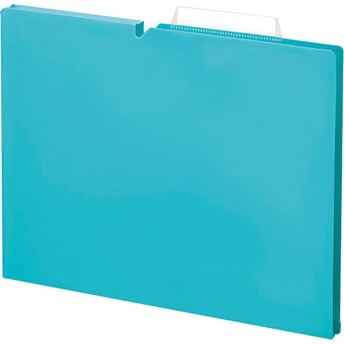 コクヨ 個別フォルダー(NEOS) PP製 A4 マチ幅15mm ターコイズブルー A4P-NEF15BX10 1パック(10冊)