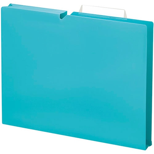 コクヨ 個別フォルダー(NEOS) PP製 A4 マチ幅30mm ターコイズブルー A4P-NEF30BX10 1パック(10冊)
