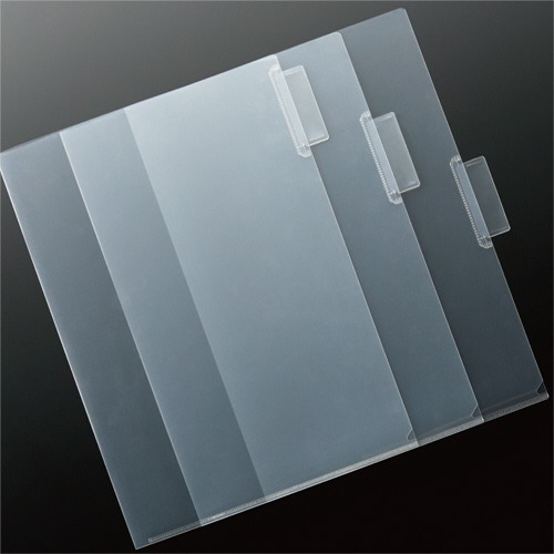 コクヨ インデックスホルダー<KaTaSu>(ふせんカバー付き) A4 3山1組 フ-KFN7503T 1パック(3組)