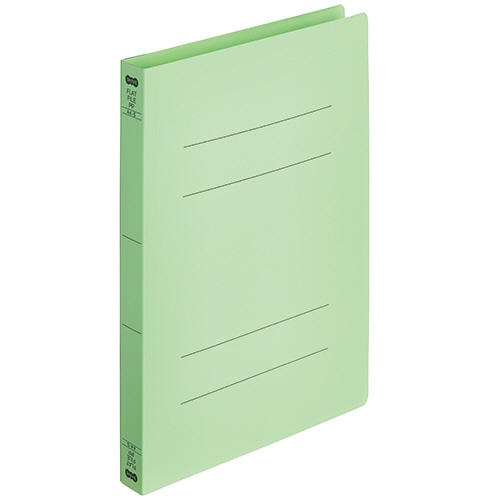 TANOSEE フラットファイル厚とじ(PP) A4タテ 250枚収容 背幅28mm グリーン 1パック(5冊)