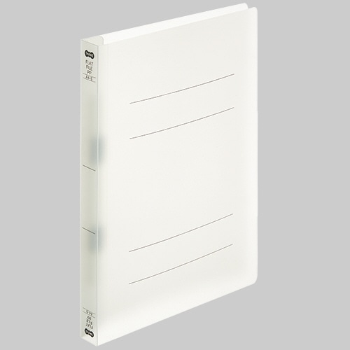 TANOSEE フラットファイル厚とじ(PP) A4タテ 250枚収容 背幅28mm クリア 1パック(5冊)