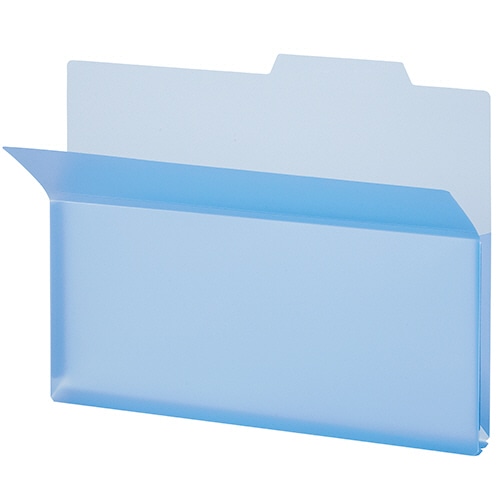 TANOSEE PP製持ち出しフォルダー A4 ブルー 1パック(5冊)