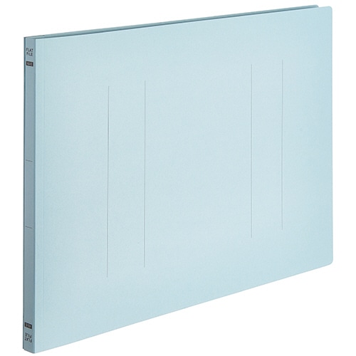 TANOSEE フラットファイルE(エコノミー) A3ヨコ 150枚収容 背幅18mm ブルー 1パック(10冊)
