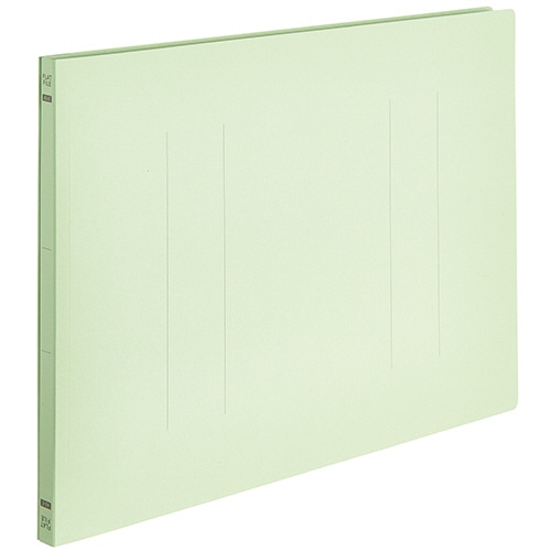 TANOSEE フラットファイルE(エコノミー) A3ヨコ 150枚収容 背幅18mm グリーン 1パック(10冊)