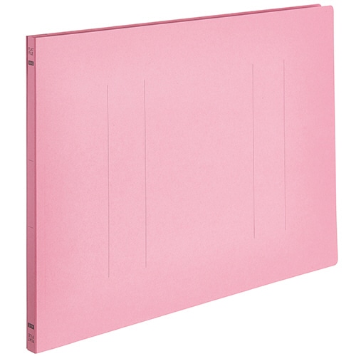 TANOSEE フラットファイルE(エコノミー) A3ヨコ 150枚収容 背幅18mm ピンク 1パック(10冊)