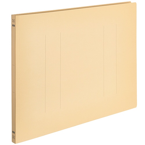 TANOSEE フラットファイルE(エコノミー) A3ヨコ 150枚収容 背幅18mm イエロー 1パック(10冊)